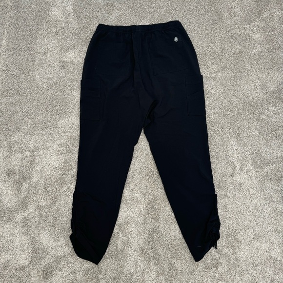 Large Black Uniform Advantage Easy Stretch Scrub Bottoms - Picture 5 of 6